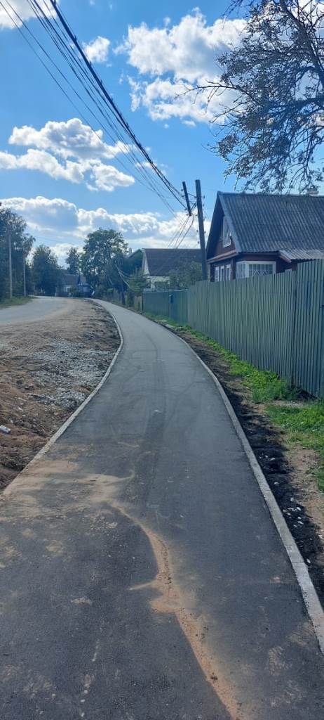 Промежуточные работы благоустройства.